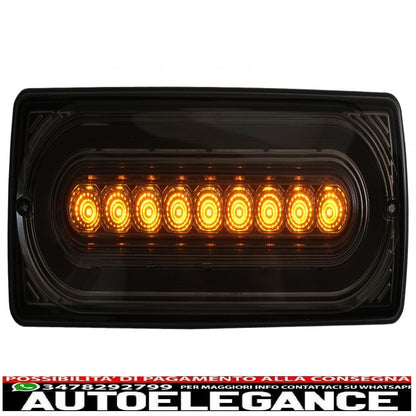 fanali posteriori full led adatti per mercedes classe g w463 (1989-2017) con indicatori di direzione sequenziali dinamici fumo