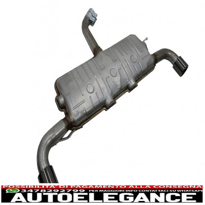 complete exhaust system suitable for vw golf 5 (2003-2007) golf 6 (2008-2013) gti design piano black tips