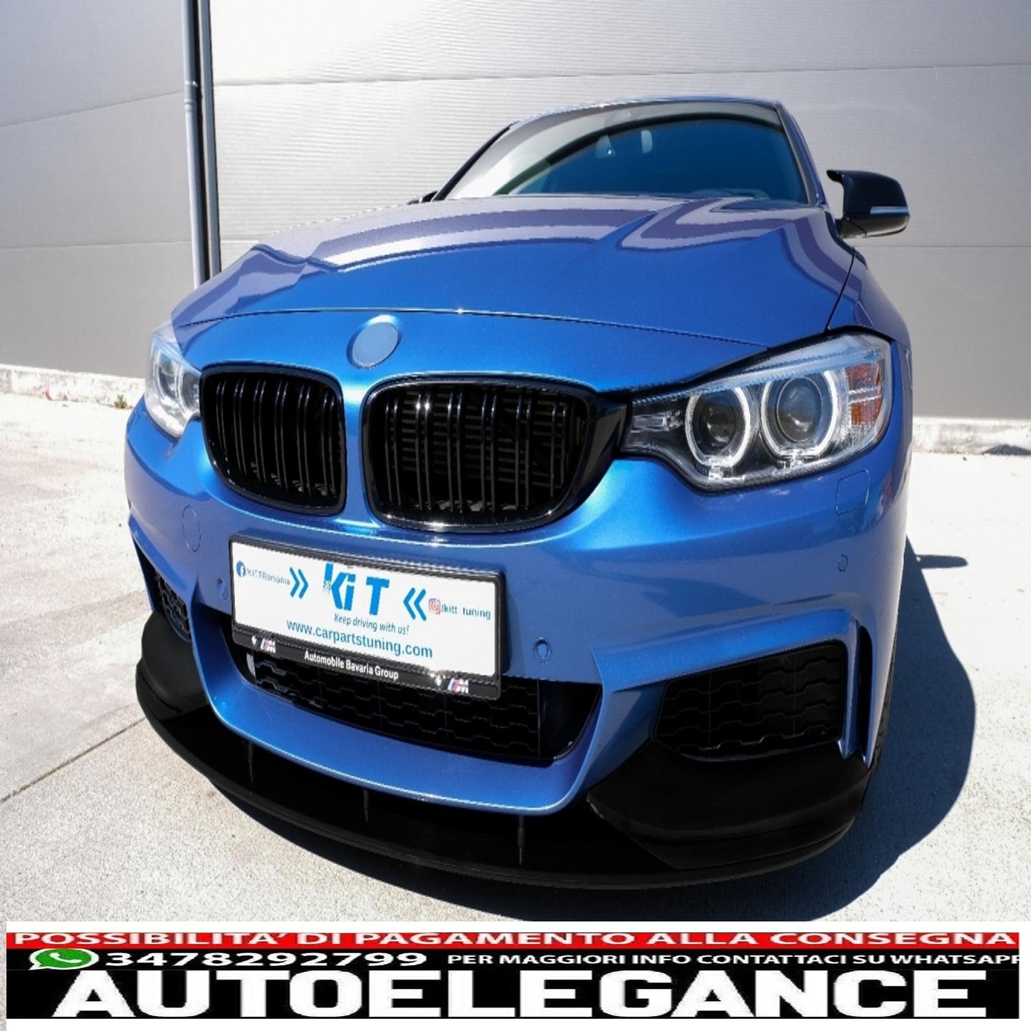 Front bumper spoiler lip suitable for bmw 4 series f32 f33 f36 coupe cabrio grand coupe (2013-2019) m design 