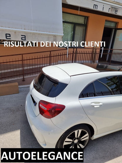 ROOF SPOILER WING SUITABLE FOR MERCEDES-BENZ A-CLASS W176 GLOSSY BLACK LOOK 