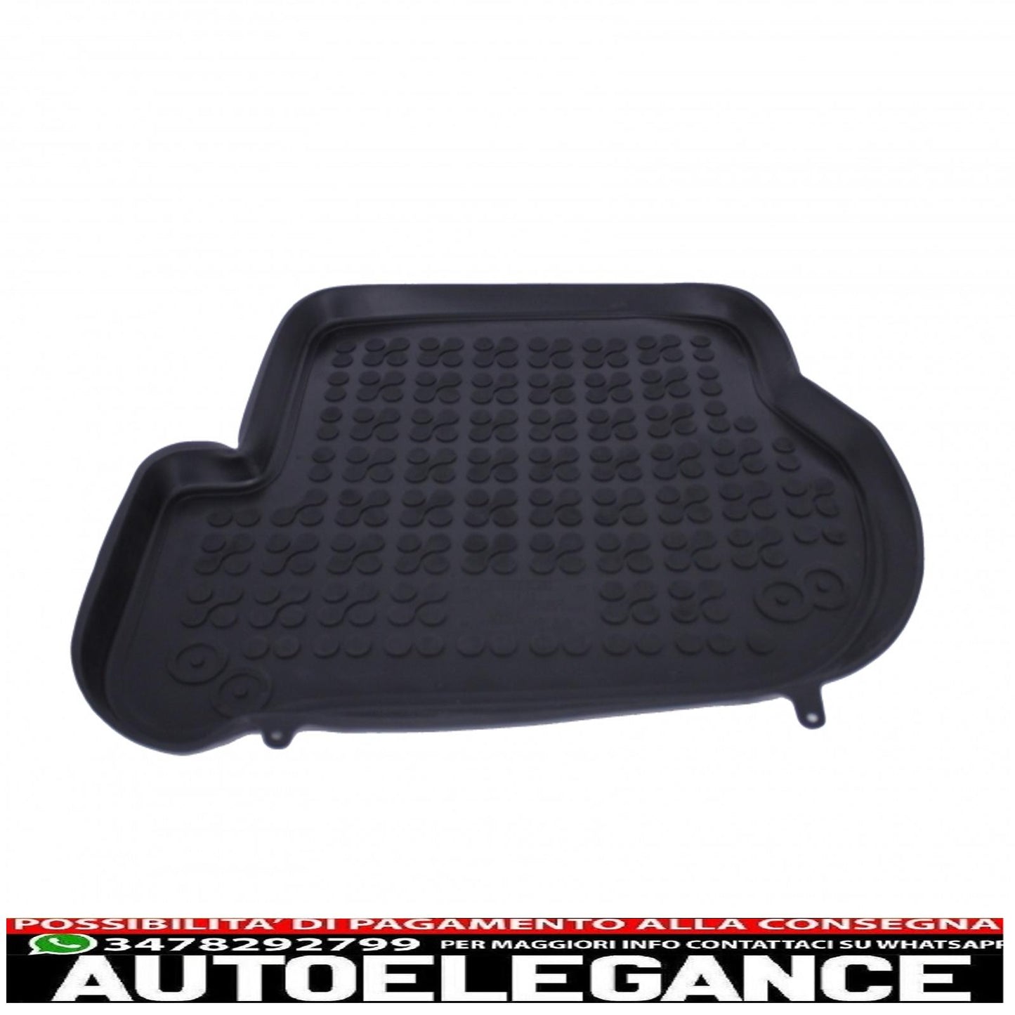 Black rubber mat suitable for Seat Leon 1p (2005-2013) Skoda Octavia II (2004-2013) VW Golf 5 Golf 6 (2003-2013) Jetta V (2005-2010) Scirocco iii (2008-2017)
