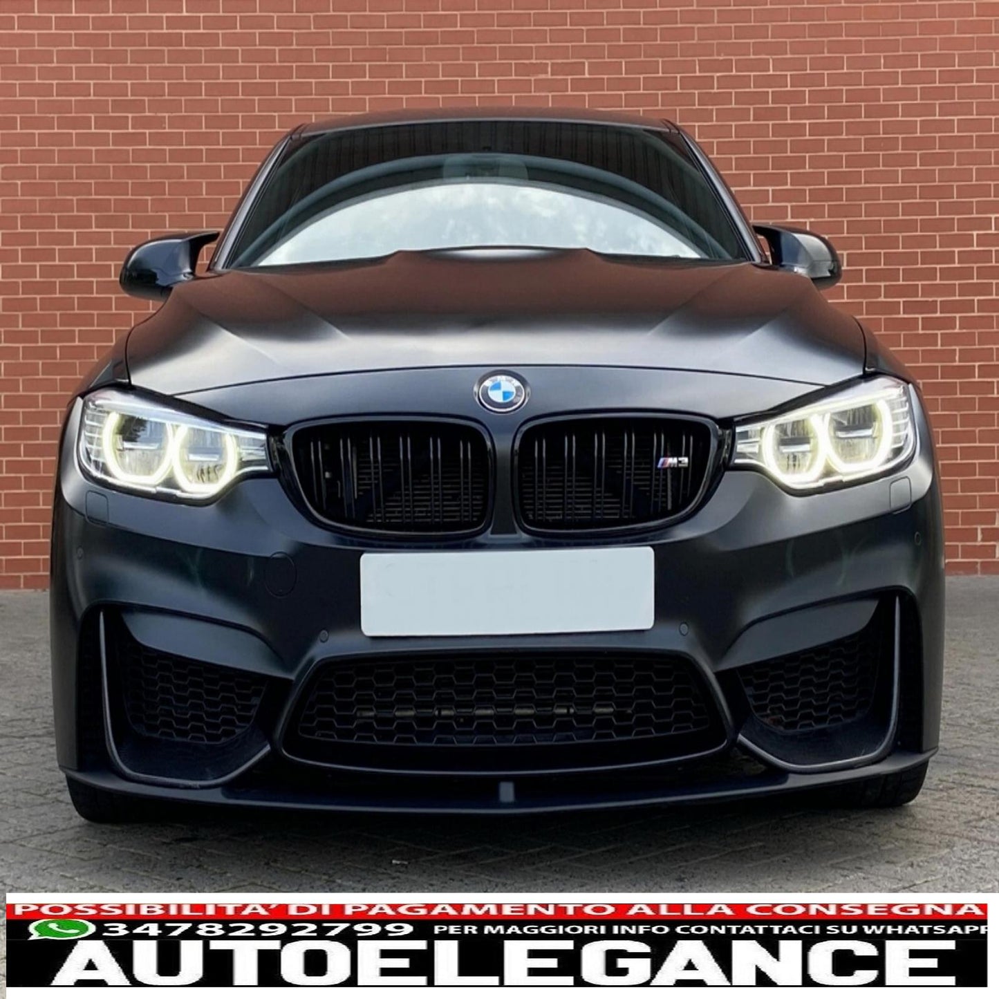 Front Bumper Spoiler Fit For BMW F80 MZ Sedan F82 MCH Coupe F83 MCH Cabrio (2014-2019) 