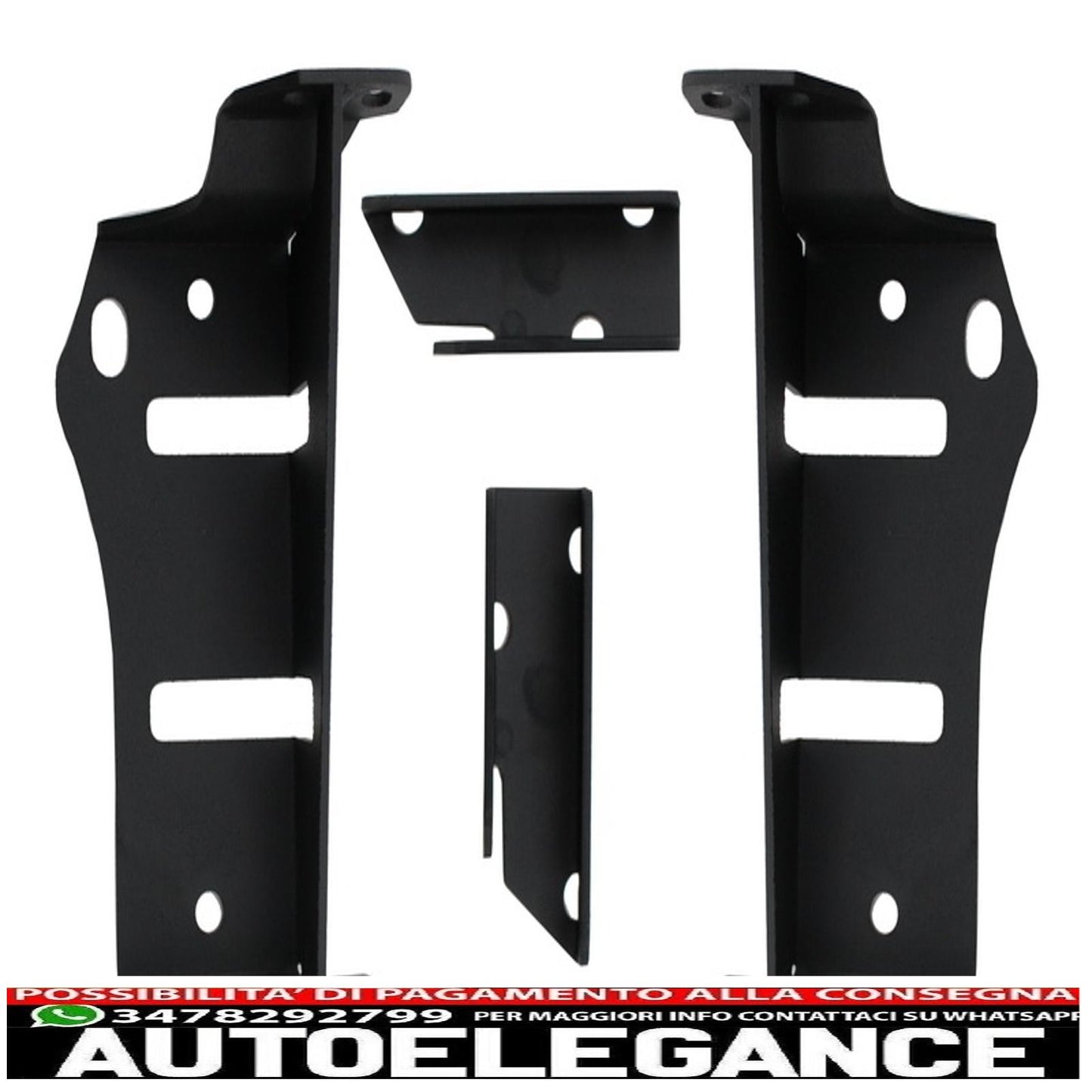 Flat Steel Rear Mud Flaps with Crusher Tube Fit for Jeep Wrangler / Rubicon JK (2007-2017) 