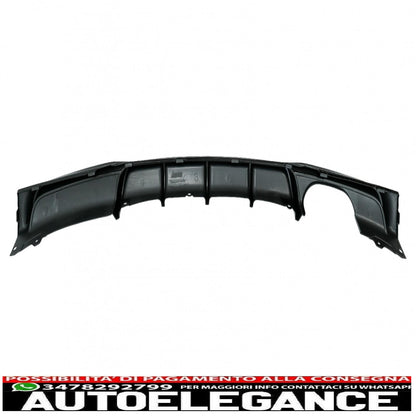 diffusore paraurti posteriore pianoforte spoiler mantovana nero punta marmitta di scarico adatta per bmw serie 3 f30 2011+ m-performance design sinistra doppia uscita