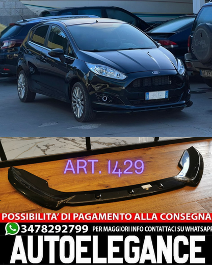 SPLITTER ADATTO PER FORD FIESTA MK7 FL 2012-2017 STANDARD LOOK NERO LUCIDO