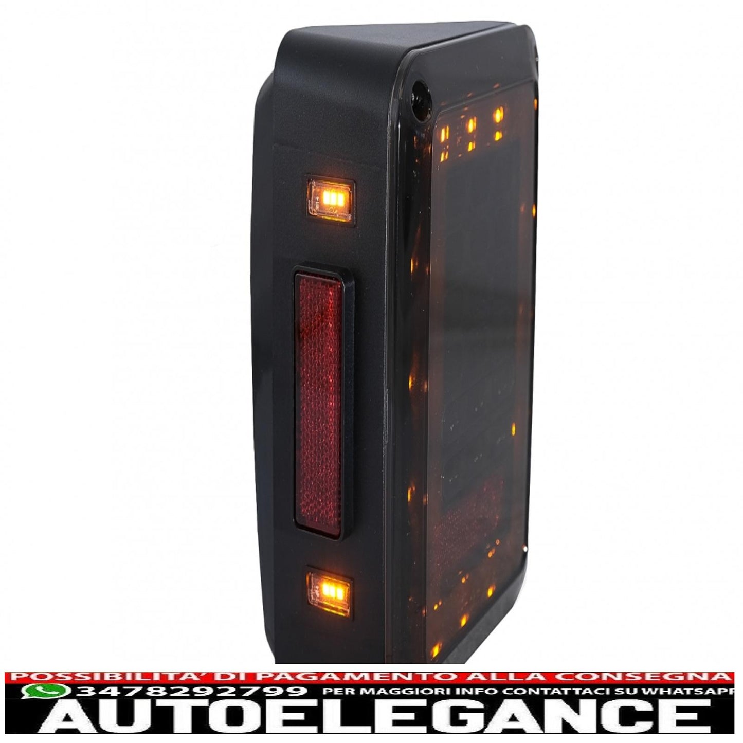 Fanali posteriori full led adatti per jeep wrangler jk (2007-2017) fumé