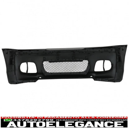 paraurti anteriore adatto per bmw e46 berlina/touring (1998-2004) m-technik m-tech modello m-sport con fendinebbia gialli