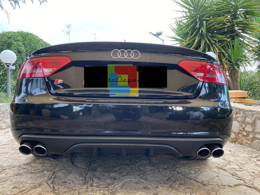DIFFUSER SUITABLE FOR AUDI A5 2007-2011 SPORTBACK STANDARD 2+2 LOOK DTM RAW