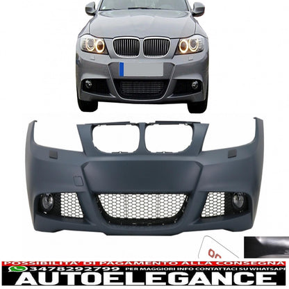 front bumper suitable for bmw 3 series e90 sedan e91 touring lci (2008-2011) m-technik design 