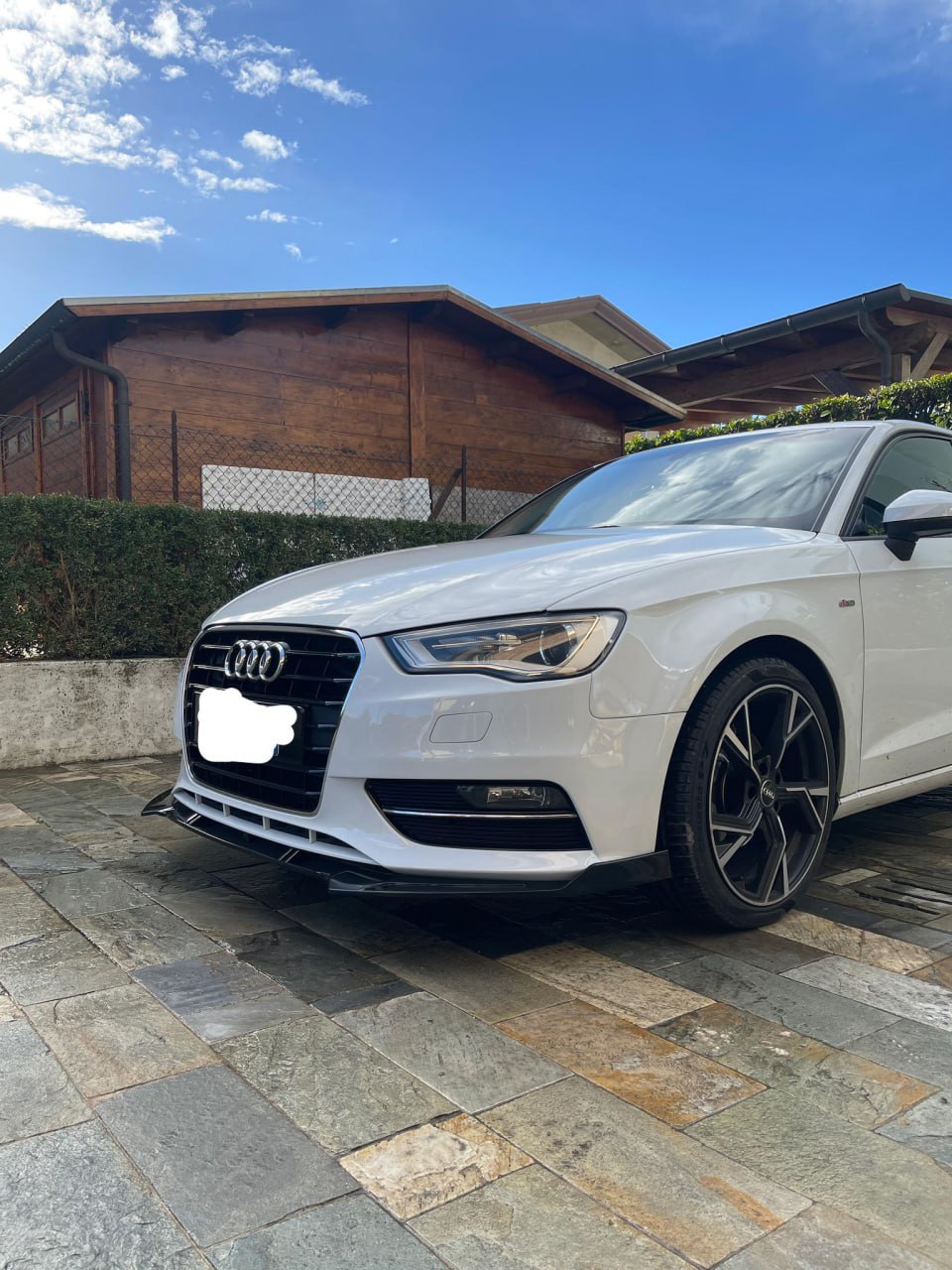 SPLITTER ANTERIORE ADATTO PER AUDI A3 RS3 8V 2012+ LOOK SPORTIVO