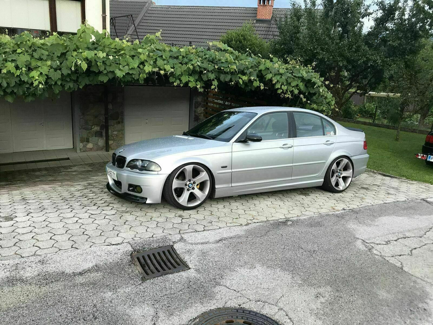 BMW 3 SERIES E46 M3 UNDER FRONT BUMPER SPLITTER GLOSS BLACK