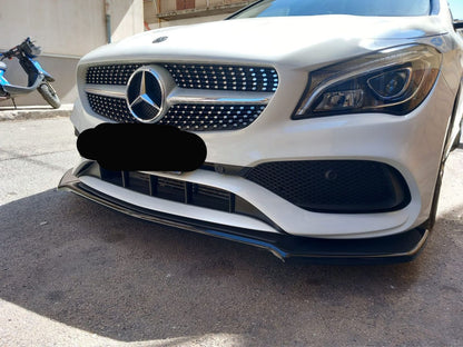 SPLITTER SUITABLE FOR MERCEDES A CLASS W176 2016-2018 GLOSSY BLACK LOOK 