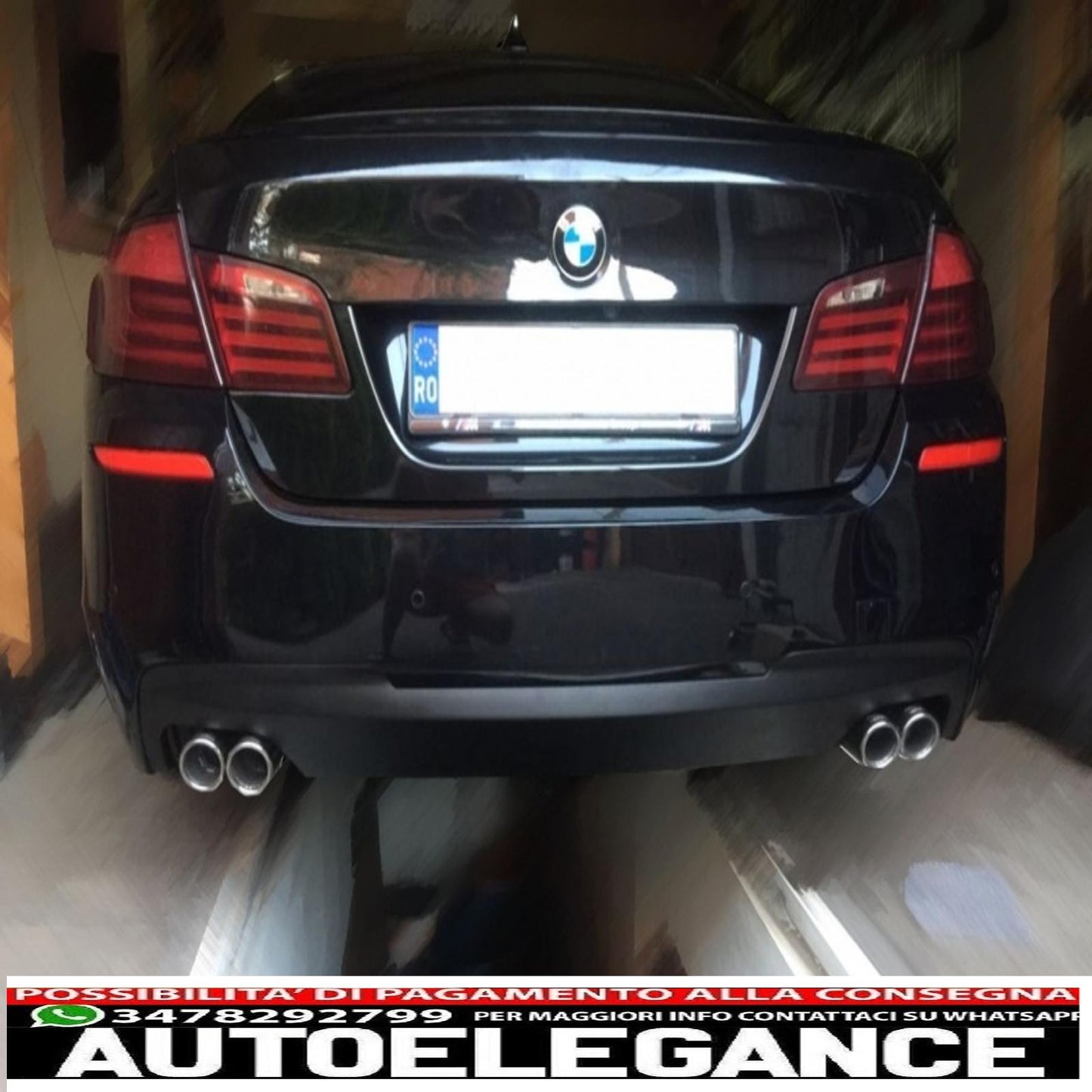 exhaust system suitable for bmw 5 series f10 (2011-2016) 102-433/70rs double exhaust pipes 