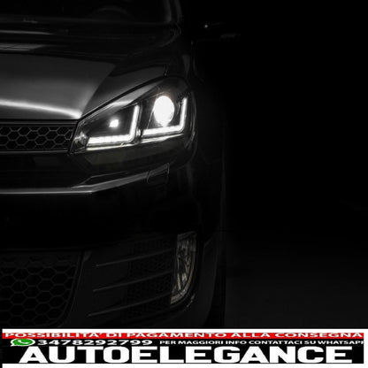 Osram xenon upgrade fari ledriving adatti per vw golf 6 vi (2008-2012) luci di svolta sequenziali dinamiche a led nere