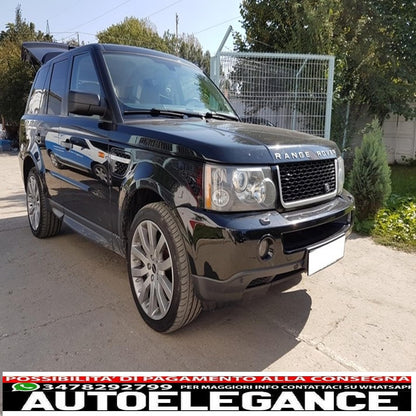central grille and side vents group suitable for land rover range rover sport (2005-2008) l320 autobiography look all black edition
