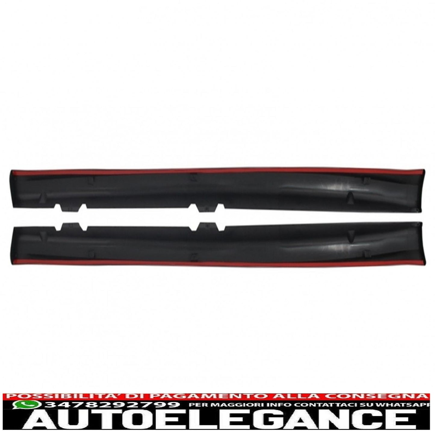 Paraurti posteriore con minigonne laterali adatto per vw golf vi (dal 2008 in poi) design r20