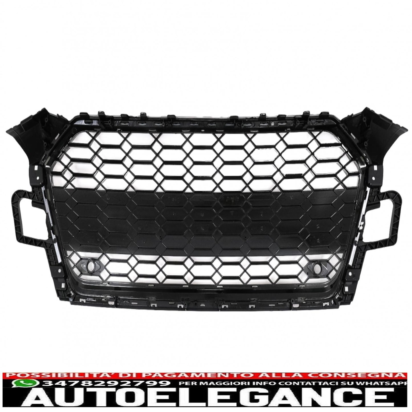 front grille suitable for audi a5 f5 facelift (2019 onwards) racing look piano black 