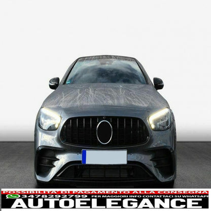 Alette del paraurti anteriore alette laterali flic adatte per mercedes classe e w213 s213 c238 a238 facelift (2020-up) piano black per amg sport line AUTOELEGANCERICAMBI