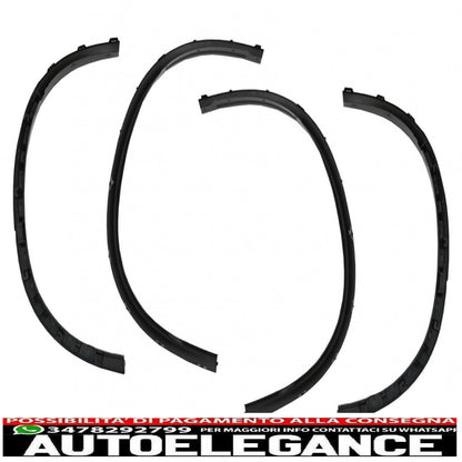 parafanghi passaruota adatti per bmw x5 f15 (2014-2018) piano nero e pedane