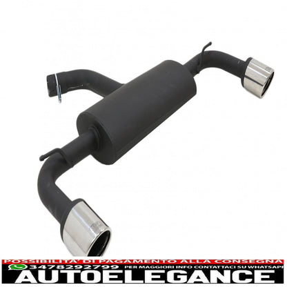 diffusore d'aria per paraurti posteriore adatto per vw golf 7.5 vii (2017-up) con sistema di scarico completo e fanali posteriori a led luci di svolta sequenziali dinamiche design gti