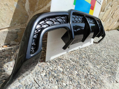 MERCEDES A-CLASS W176 REAR BUMPER DIFFUSER GLOSSY ABS AMG B -