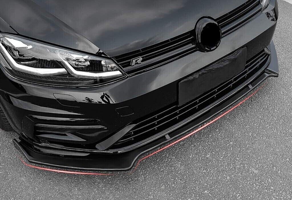 SPLITTER ADATTO PER GOLF 7 - 7.5 2012-2019 LOOK NERO LUCIDO TOP DESIGN SPORTIVO