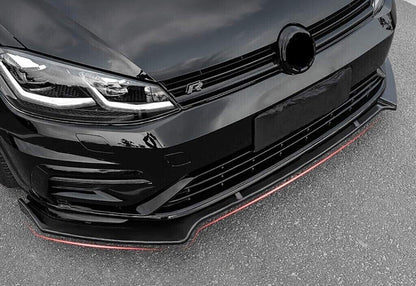 SPLITTER ADATTO PER GOLF 7 - 7.5 2012-2019 LOOK NERO LUCIDO TOP DESIGN SPORTIVO