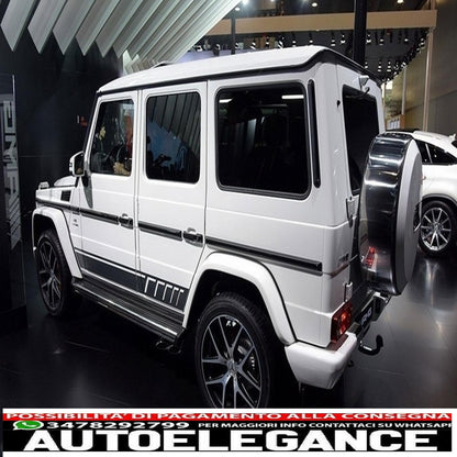 Aggiungi strisce modanature porta adatte per Mercedes Classe G W463 (1989-2017) con decalcomanie laterali adesivo in vinile nero opaco AUTOELEGANCERICAMBI
