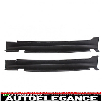 paraurti anteriore senza fendinebbia adatto per bmw serie 5 lci e60 e61 (2007-2010) con minigonne laterali design m-technik