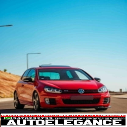 Front Bumper Lip Extension Spoiler Fit For VW Golf VI 6 MK6 (2009-2013) GTI Design Piano Black