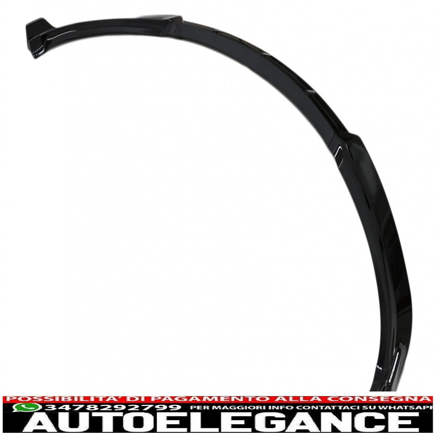 Front Bumper Spoiler Add-on Fit For Tesla Model S (2012-2015) 5 Door Liftback Sedan Piano Black