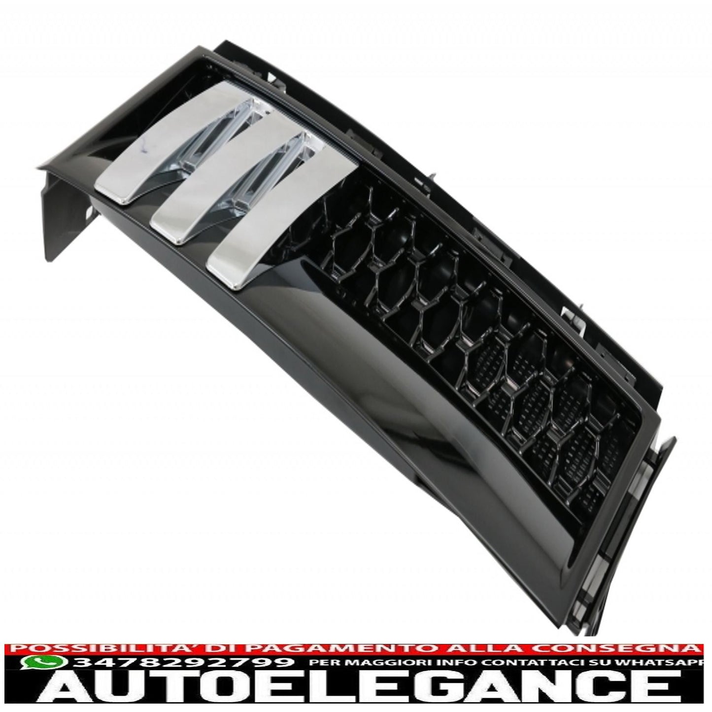 griglia centrale con prese d'aria laterali adatta per land rover vogue iii l322 (2010-2012) all black autobiography supercharged edition