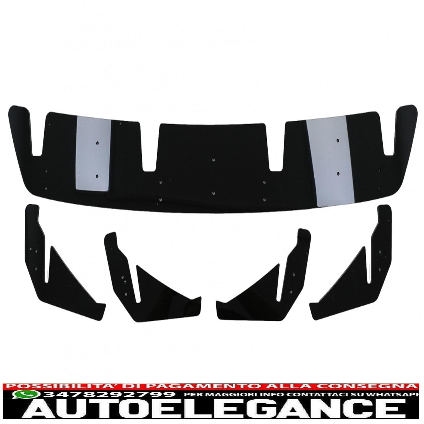 aerodynamic body kit suitable for mercedes a-class w176 sport line (2015-2018) piano black