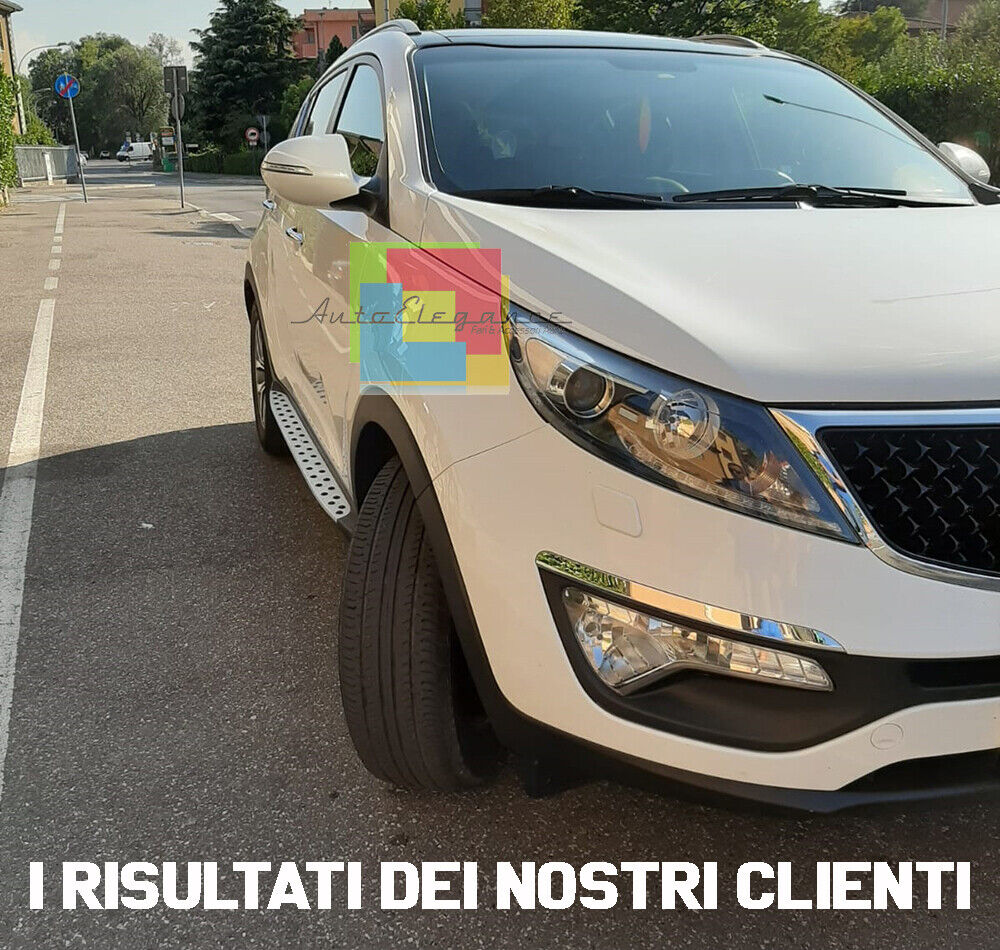 PEDANE LATERALI ADATTE PER KIA SPORTAGE SL 2010-2015 ALLUMINIO