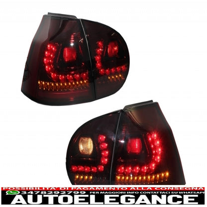 rear bumper extension complete exhaust system suitable for vw golf v 2003-2008 with red/smoke rear lights dynamic look r32
