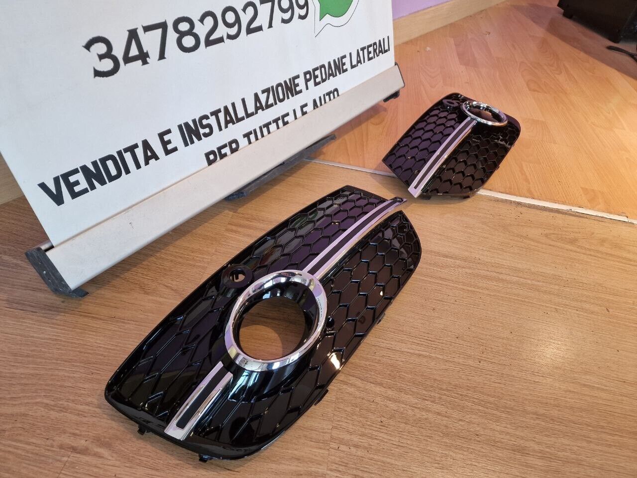 AUDI Q3 2012-2015 GRIGLIE FENDINEBBIA NIDO D'APE LOOK SLINE SQ3 NERO.-. 1031 AUTOELEGANCERICAMBI