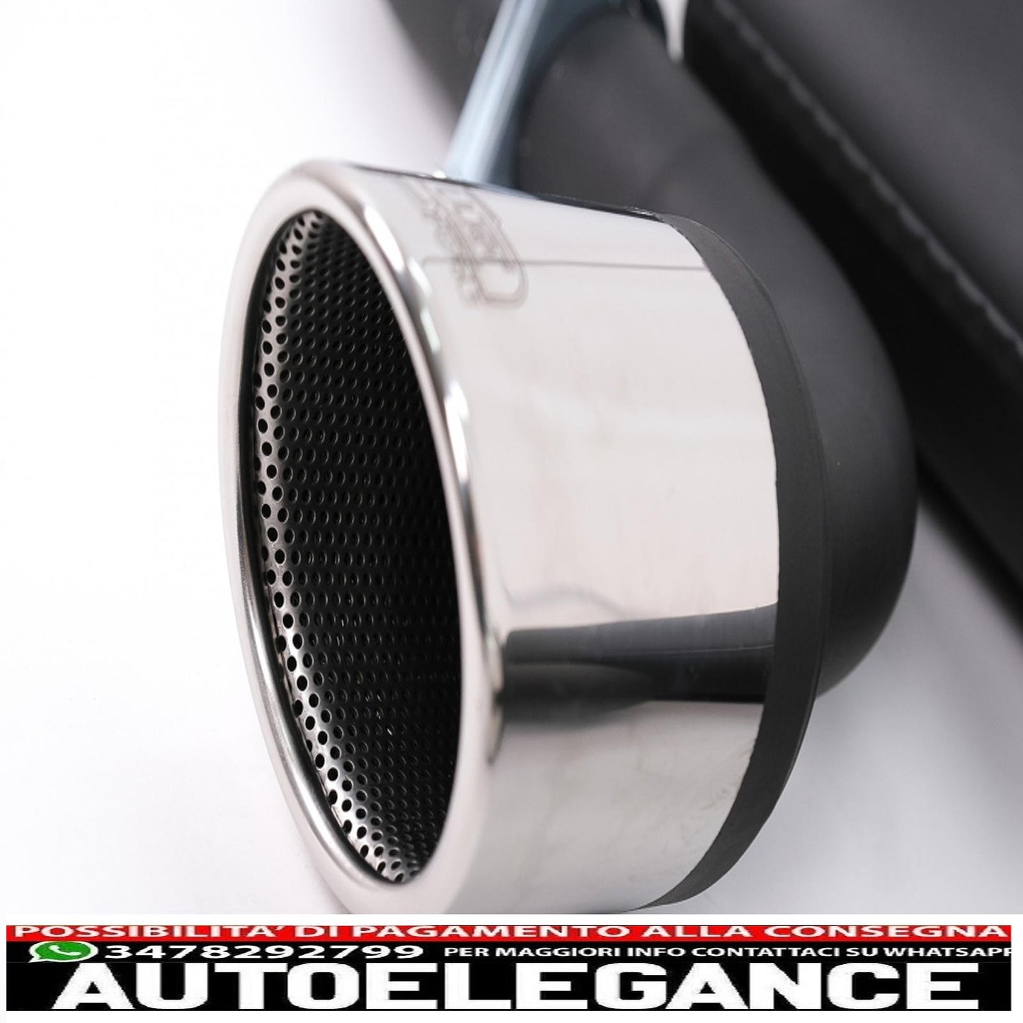 Rear bumper extension complete exhaust system suitable for vw golf v 2003-2008 with rear lights black/smoke Dynamic R32 look