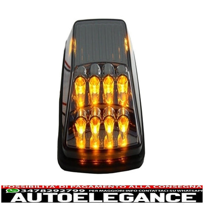 aggiungi strisce modanature porte con decalcomanie laterali adesivo in vinile nero opaco e luci di svolta adatte per mercedes classe g w463 (1989-2015) AUTOELEGANCERICAMBI