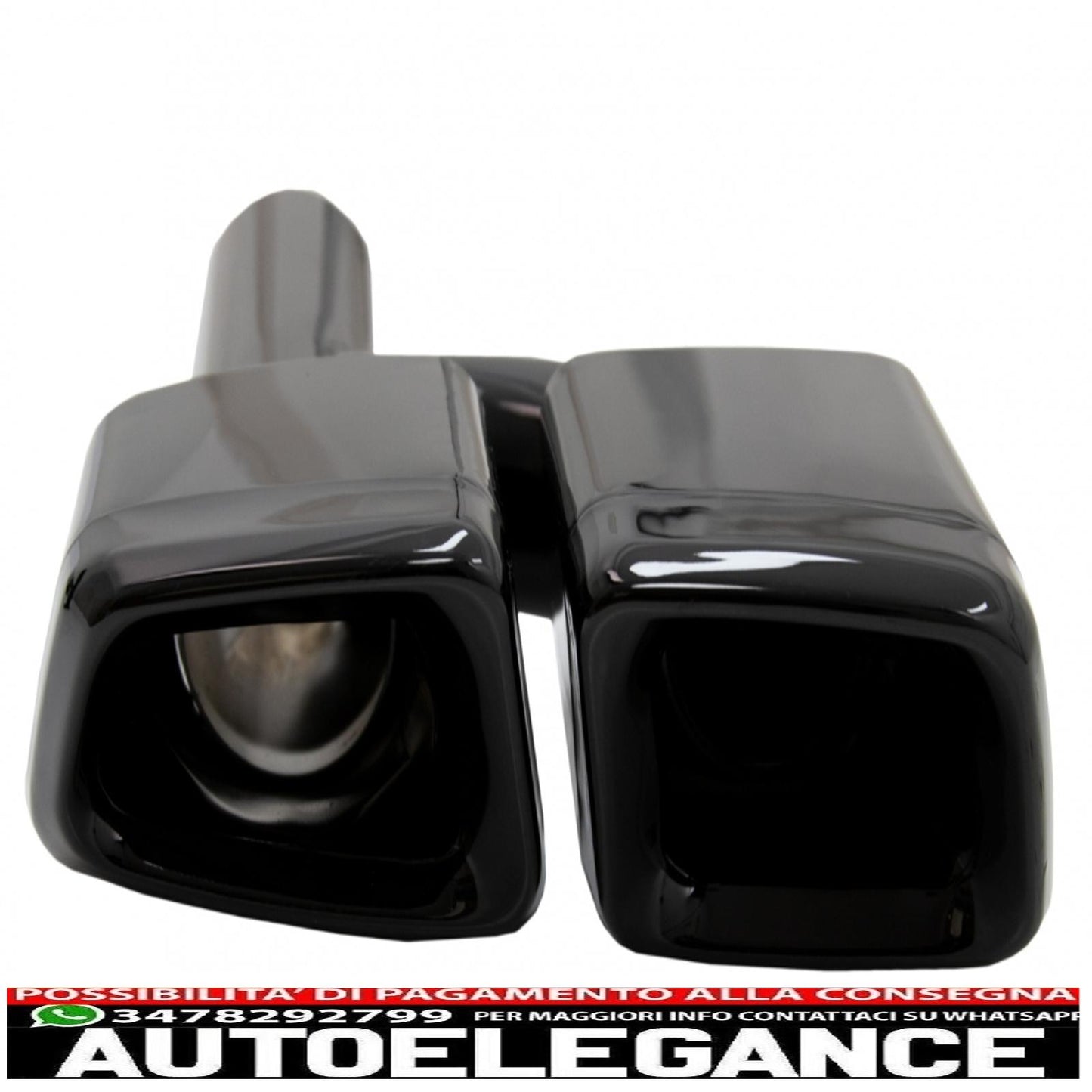exhaust muffler tips tail pipes fit for mercedes w221 w164 w166 w212 w218 s class e class cls ml s63 e63 black edition 