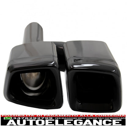 exhaust muffler tips tail pipes fit for mercedes w221 w164 w166 w212 w218 s class e class cls ml s63 e63 black edition 