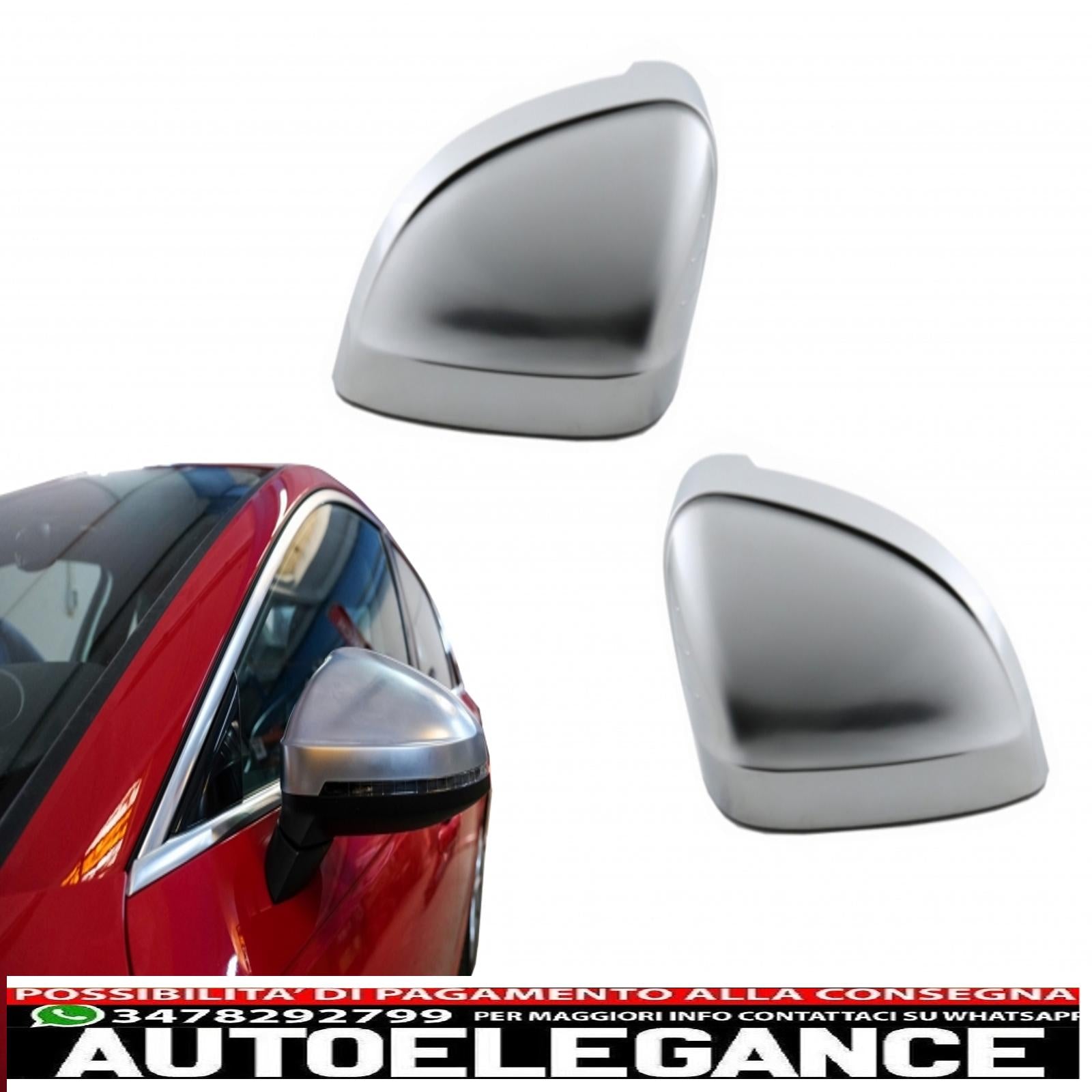Copri specchietti adatti per audi a4 b9 (2016-) alloggiamento completo placcato in alluminio AUTOELEGANCERICAMBI