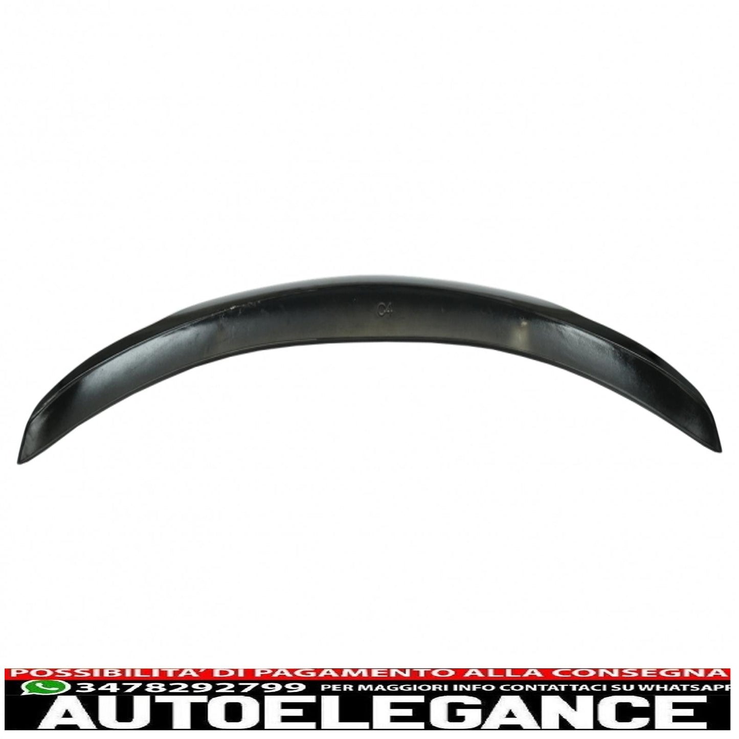 Trunk Spoiler Suitable for Mercedes C-Class C205 Coupe (2014-2019) Sporty and Dynamic Design Piano Black