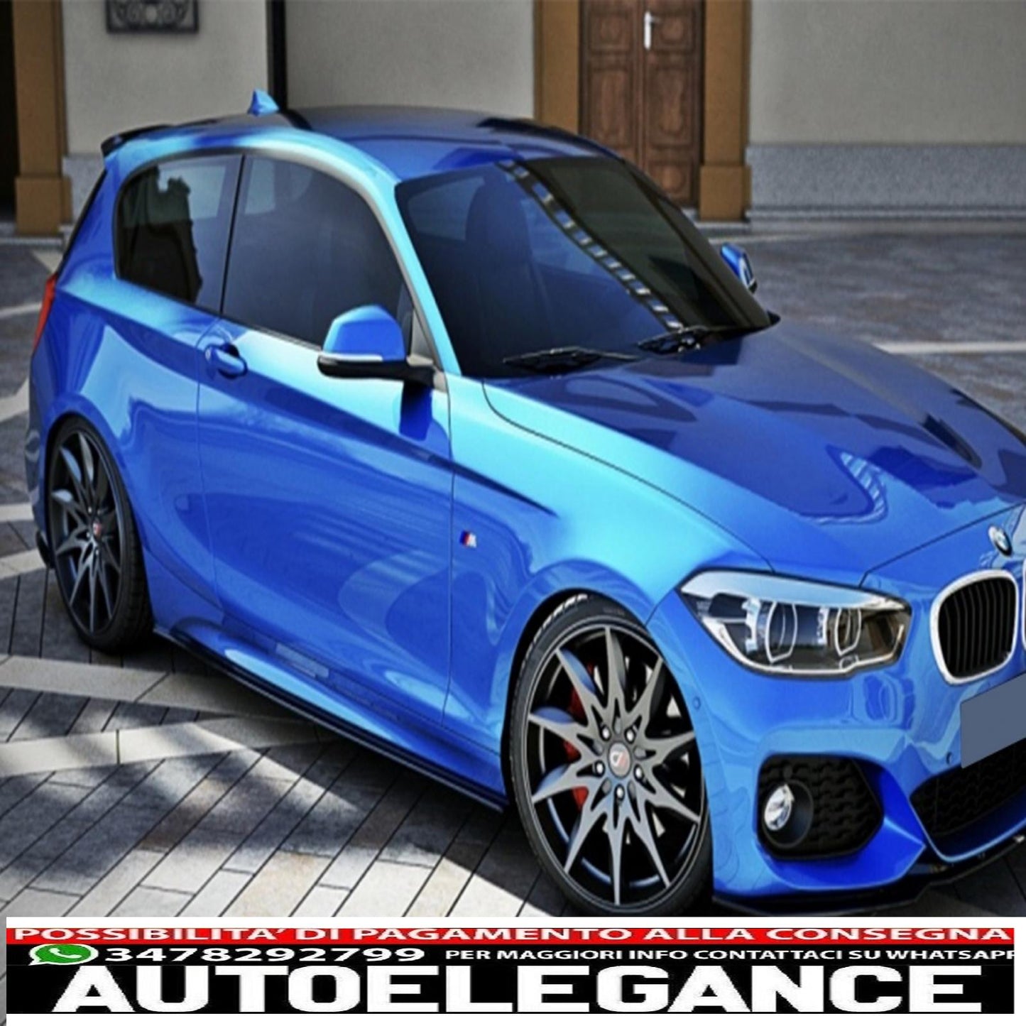 estensioni minigonne laterali aggiuntive adatte per bmw serie 1 f20 f21 (2011-2018) design m-performance