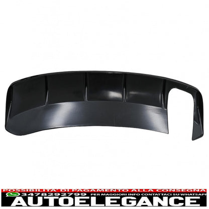 Diffusore d'aria mantovana paraurti posteriore adatto per skoda octavia ii (2004-2009) pianoforte nero