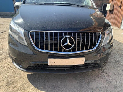 FRONT GRILLE FOR MERCEDES VITO W447 2014-2019 GT LOOK CHROME WITH MESH