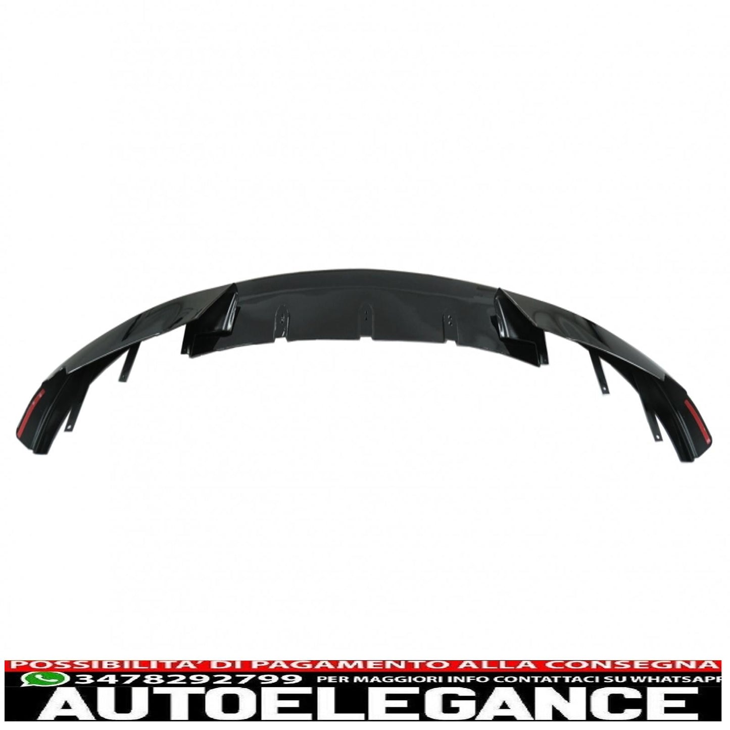 Labbro spoiler paraurti anteriore adatto per BMW Serie 4 F32 F33 F36 Coupe Cabrio Grand Coupe (2013-03.2019) con minigonne laterali estensioni labbra aggiuntive m-performance nero