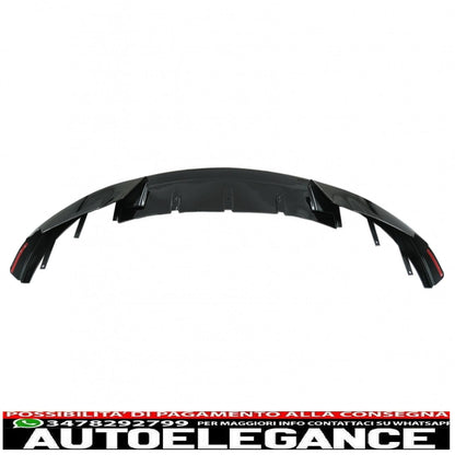 Labbro spoiler paraurti anteriore adatto per BMW Serie 4 F32 F33 F36 Coupe Cabrio Grand Coupe (2013-03.2019) con minigonne laterali estensioni labbra aggiuntive m-performance nero