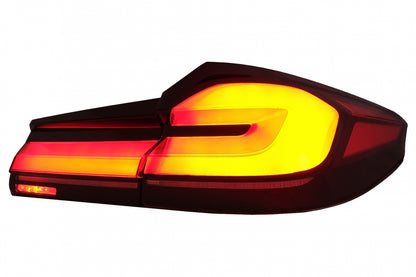 Fanali posteriori Full LED adatti per BMW Serie 5 G30 Berlina (2017-2019) LCI Design con luci di svolta sequenziali dinamiche
