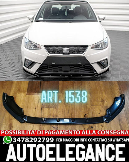 SPLITTER ADATTO PER SEAT IBIZA 5 KJ 2017+ STANDARD LOOK FR NERO LUCIDO V2