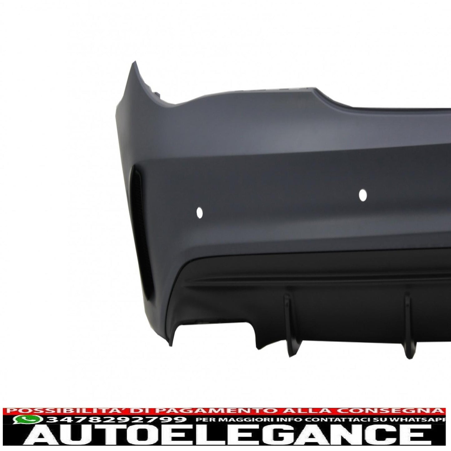 complete body kit with chrome exhaust tips suitable for mercedes cla c117 w117 (2013-2018) restyling cla45 design